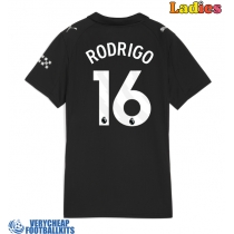 Manchester City Rodri Hernandez #16 Replica Away Shirt Ladies 2025-26 Short Sleeve